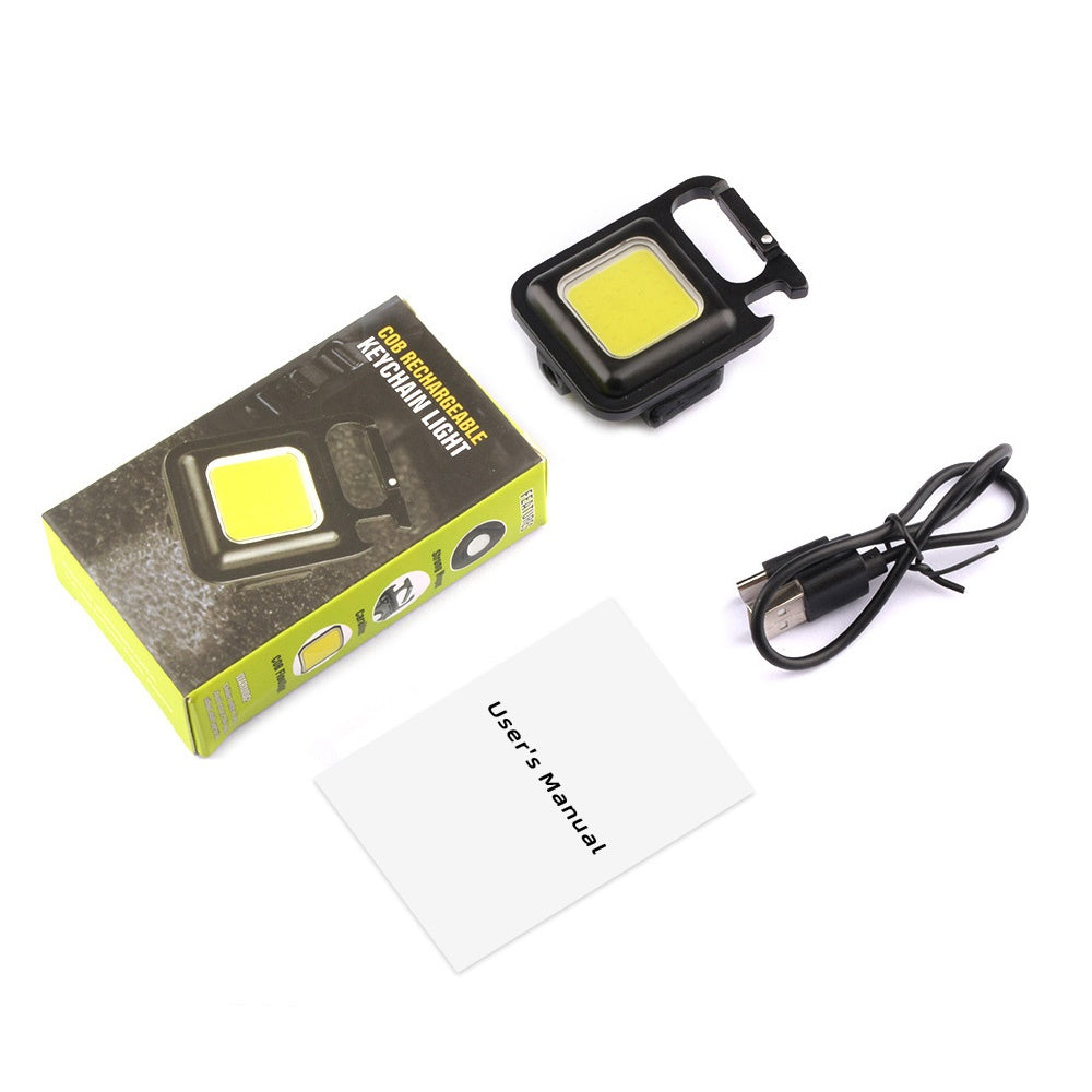 Buy 1 Get 1 Free Offer - Powerful Rechargeable COB LED Keychain Flashlight Rs 999