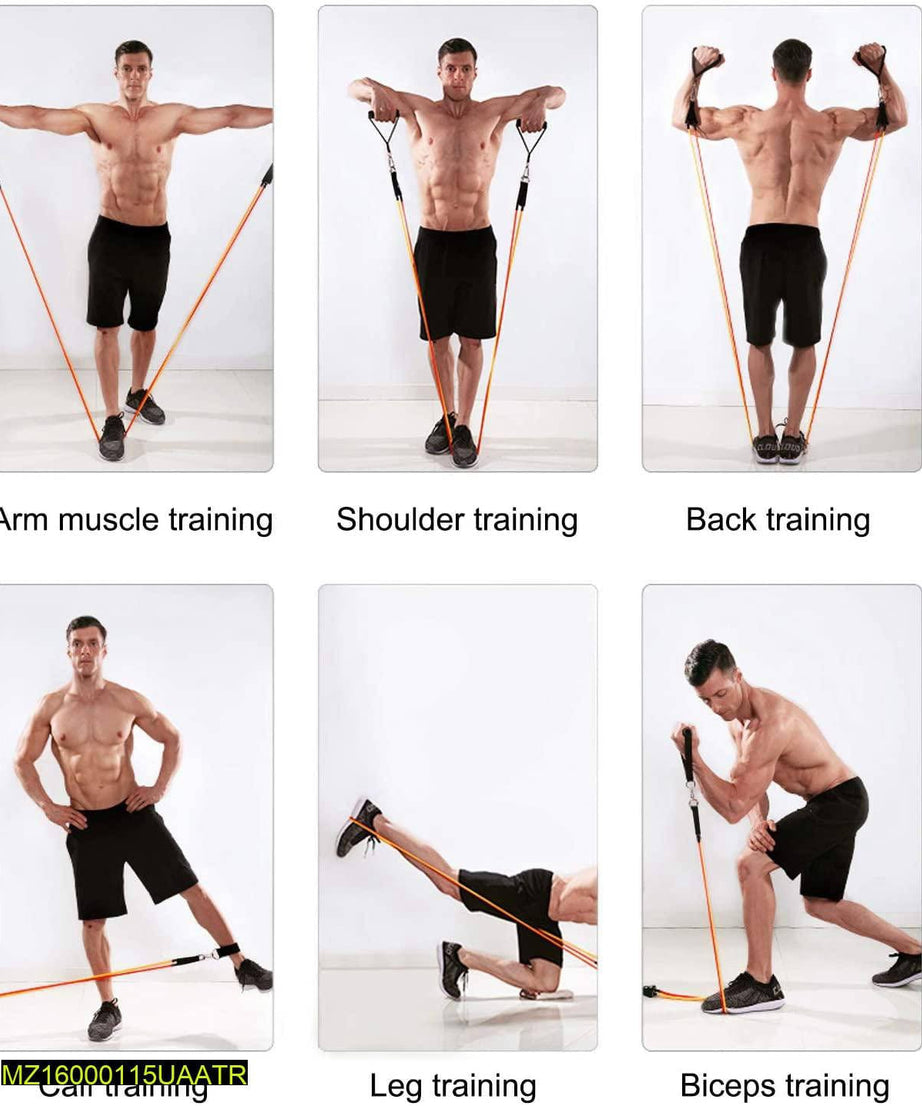 Mega Sale Offer - Imported 11PCS Power Exercise Resistance Fitness Band Rs 1499