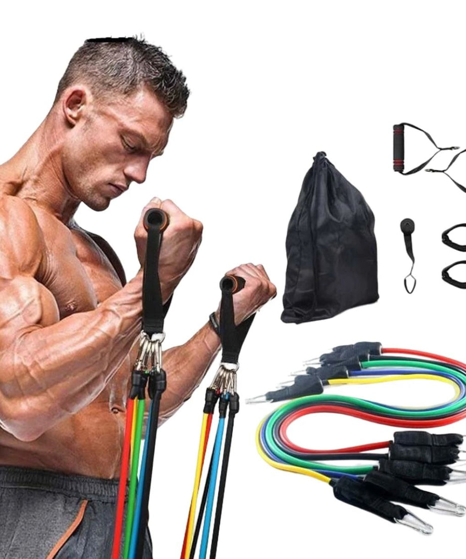 Mega Sale Offer - Imported 11PCS Power Exercise Resistance Fitness Band Rs 1499