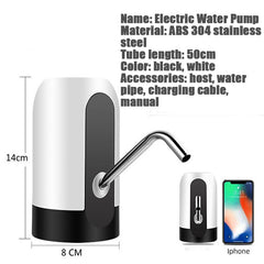 Electric Water Pump Dispenser with USB Auto Charging