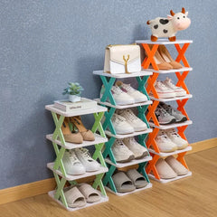 Imported Multilayer Folding Shoe Rack Organizer with X Shape For Home