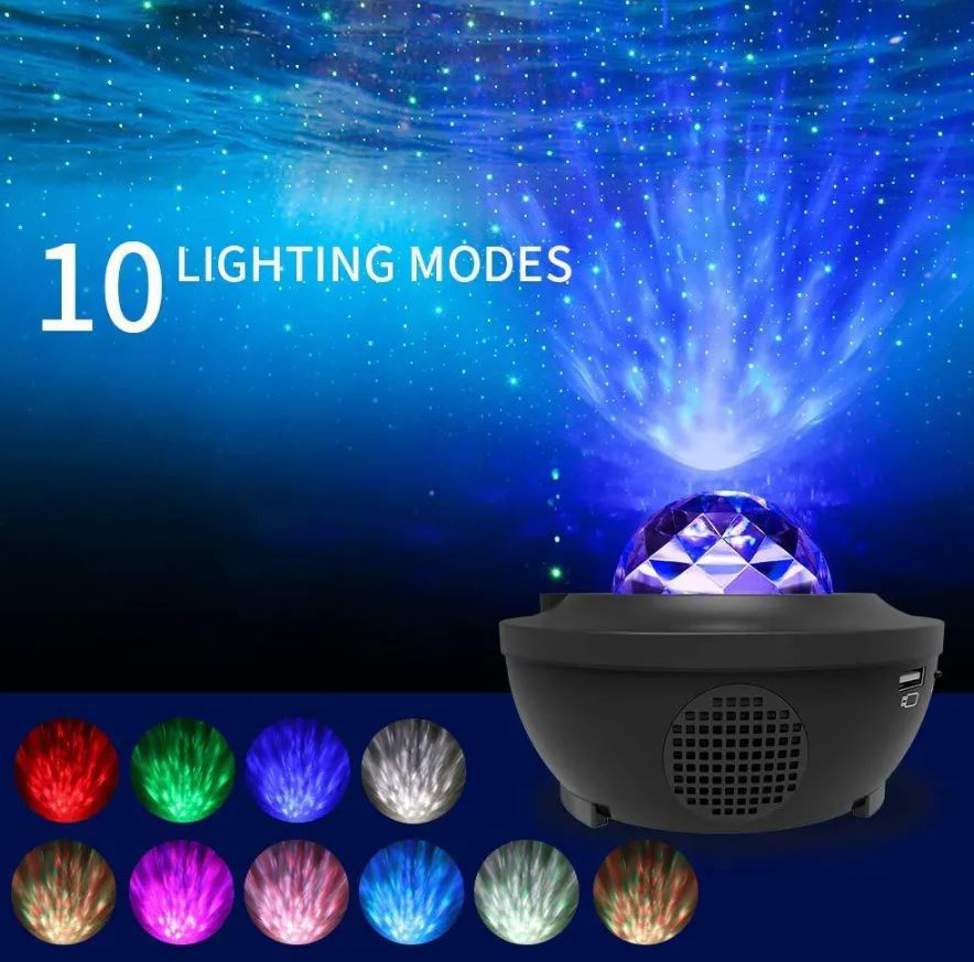 Imported Color Full Light Galaxy Sky Projection Lamp with Built in Loud Speaker Bluetooth USB RGBW Rs 4799