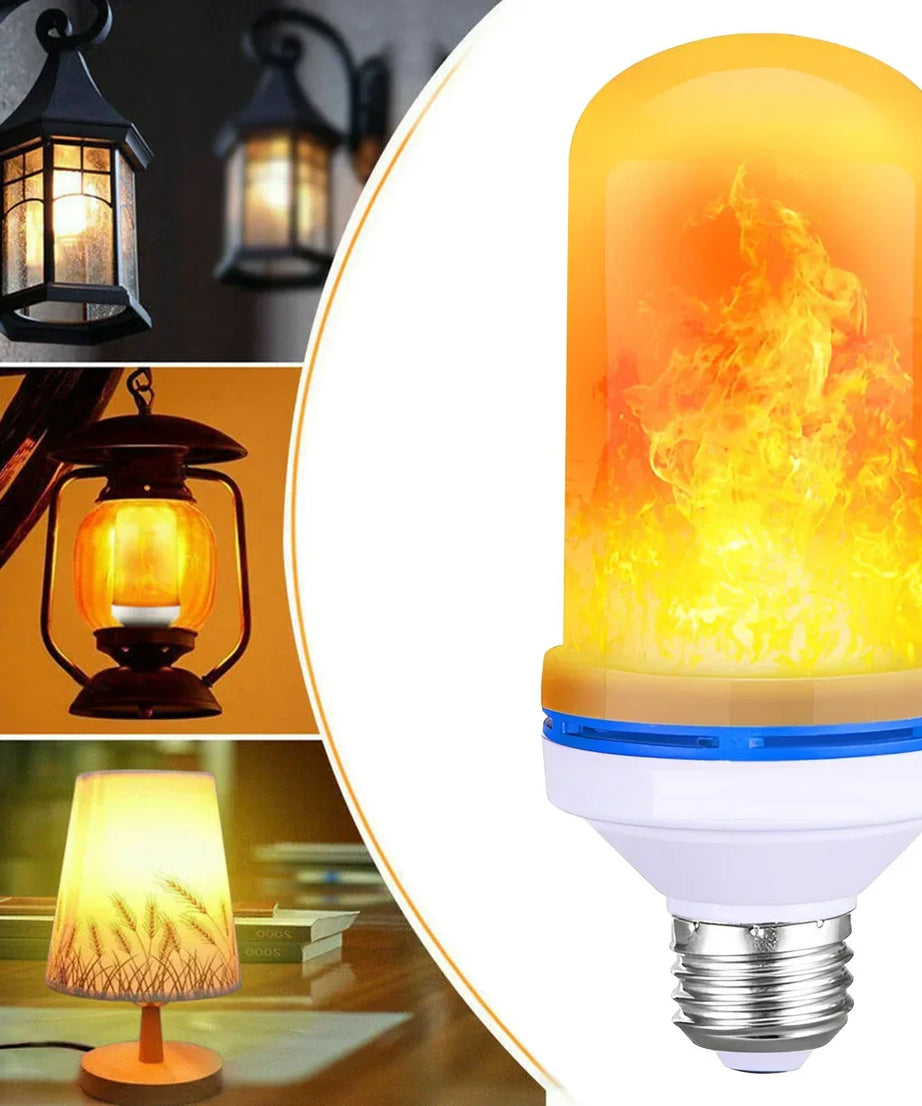 LED Bulb in Flame Effect Fire Light
