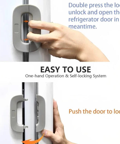 BUY 1 GET 1  PREMIUM QUALITY POWERFUL New Style Fridge Lock – in Just Rs 999