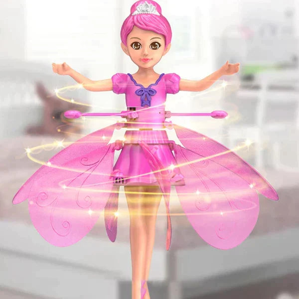 Imported Magic Flying Fairy Princess Doll Gesture Sensing For Kids with Usb Rechargeable Mini Flying Toy