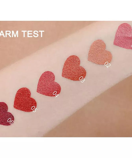 PUMPKIN COLOR MATTE LONG-LASTING LIPSTICK SET 6 Pcs Pack Rs 899