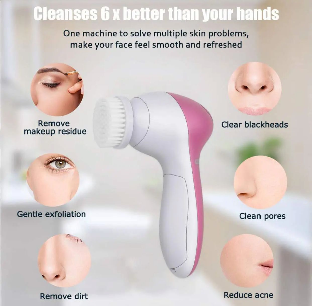 Mega Sale Offer - Imported 5 in 1 Beauty Care Massager Cell Operated Trendy & Luxurious Rs 799