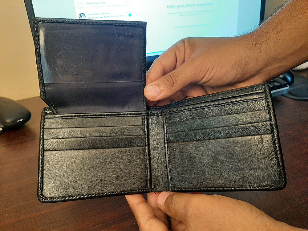 11.11 Sale Pure Sheep Leather Wallets for Men with 12 Pockets