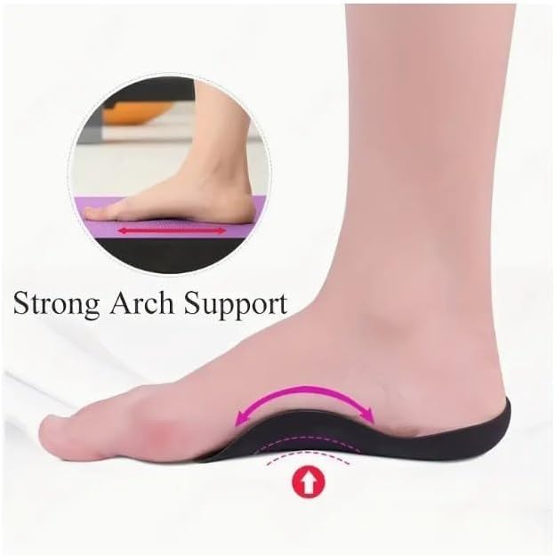 Imported 1 Pair Orthotic Insoles For Flat Feet, O-shaped in Just Rs 1299