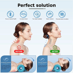 Neck And Shoulder Relaxer Cervical Traction Device For Support For Hump Corrector