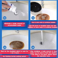 Powerful Pipe Dredging Agent Toilet Sink Un blocker Cleaner with Premium Deep Cleaning Formula