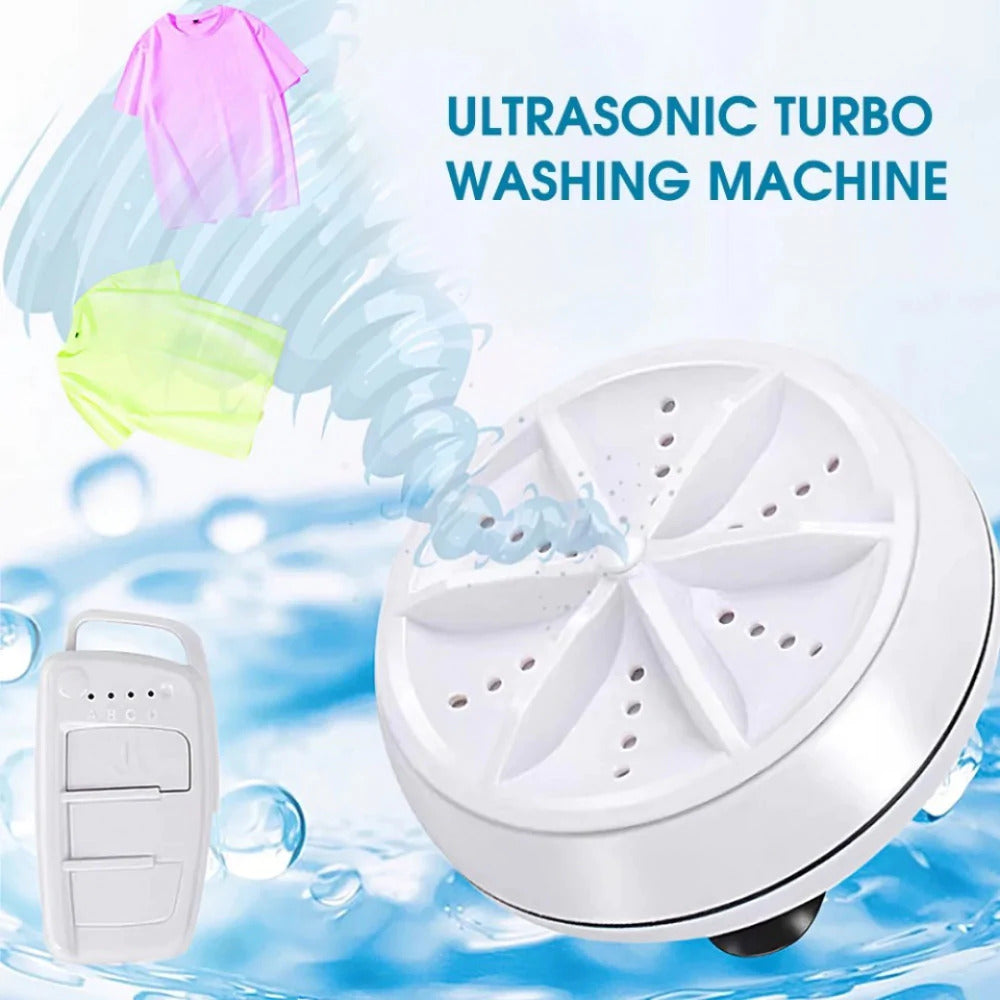 PORTABLE USB ULTRASONIC TURBINE LAUNDRY WASHING MACHINE