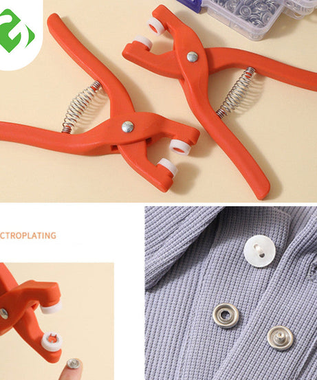 Mega Sale Offer - Imported Metal Snap Button Set with Hand Pressure Plier Button Press Tool Rs 799