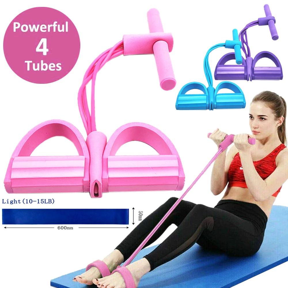 Heavy Duty Peddle Puller Tummy Trimmer Exercise Fitness Band with Strong 4 Tubes for Improving Weight Body Posture Waist and Shape at your Home Rs 1299