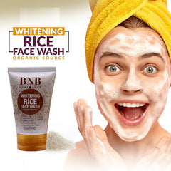 BNB 3 in 1 Rice Extract & Glow Kit Included Rice Face Wash, Rice Scrub and Rice Face Mask