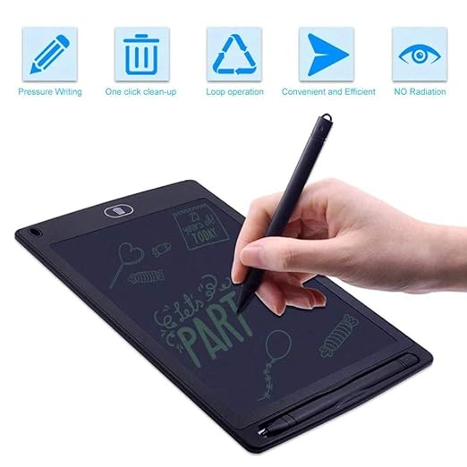 Erasable LCD Writing Tablet For Kids with 8.5 inches Screen and Multicolor Electronic Slate