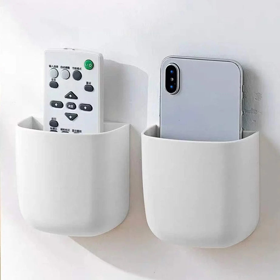 Wall Mounted Self Adhesive Holder For Mobile, Remote and Other Home and Office Small Accessories