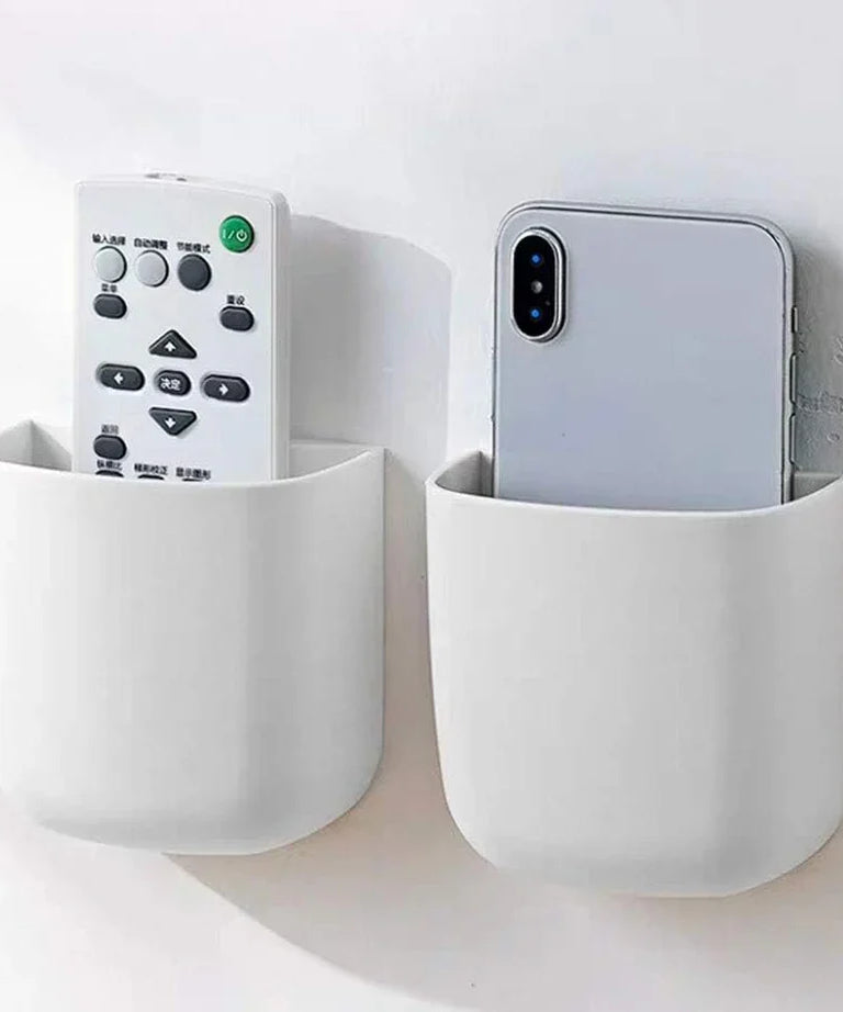 Wall Mounted Self Adhesive Holder For Mobile, Remote and Other Home and Office Small Accessories