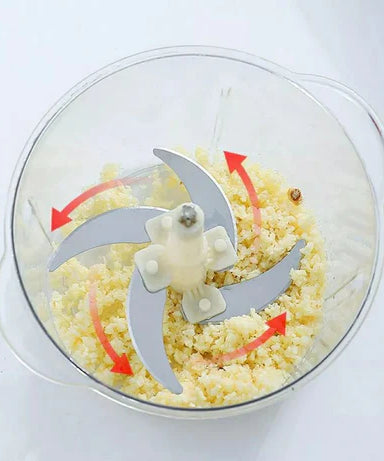 Multi-Function Hand Push Chopper with 4-Blades, Beater, Slicer Shredder &amp; Grater in Just Rs 1999 with FREE DELIVERY