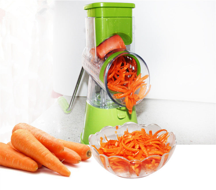 Multifunctional Manual Vegetable Spiral Slicer Cutter with Premium Hand Rotary Grater Drum Rs 1999