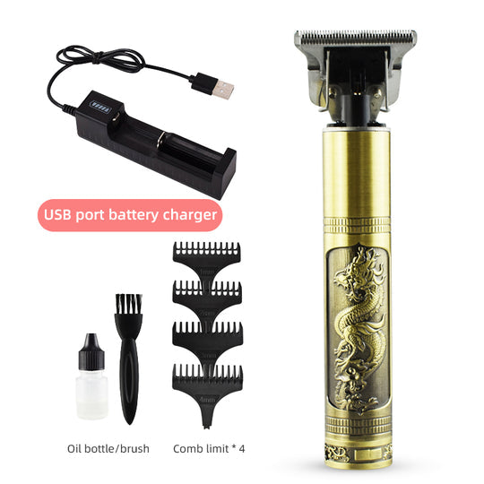 Luxurious Gold Style electric hair trimmer Rechargeable