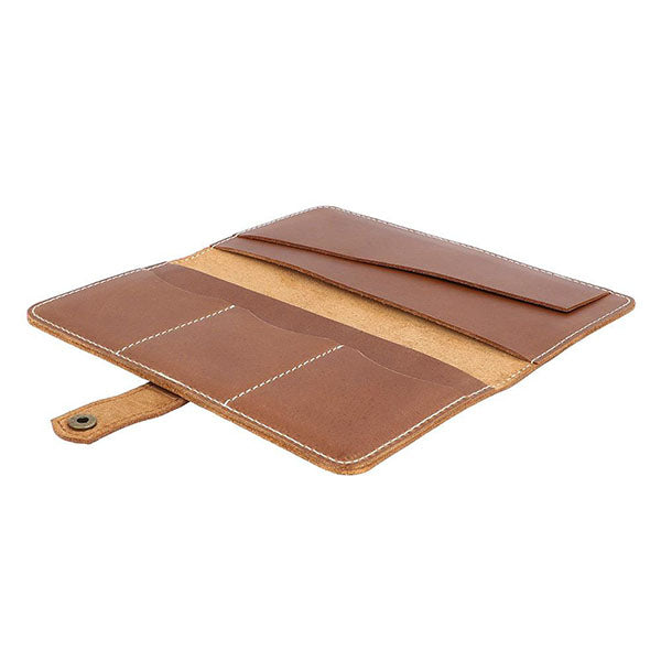 Long Wallet with Mobile & Passport Holder in Buffalo Leather High Premium Quality