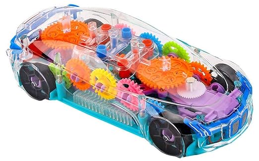 Gear Simulation Bump and Go Car with Flashing Lights and Exciting Music For Kids