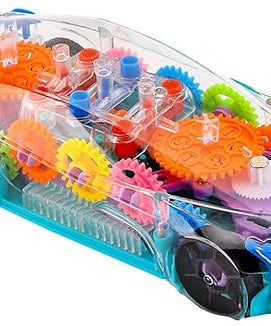 Gear Simulation Bump and Go Car with Flashing Lights and Exciting Music For Kids
