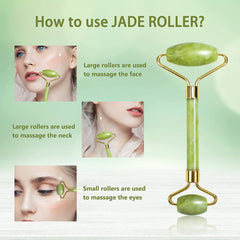 Buy 1 Get 1 Free Jade Roller for Face & Neck Roller Massager to Press Cream and Oil 2 Pcs | darvaza.pk