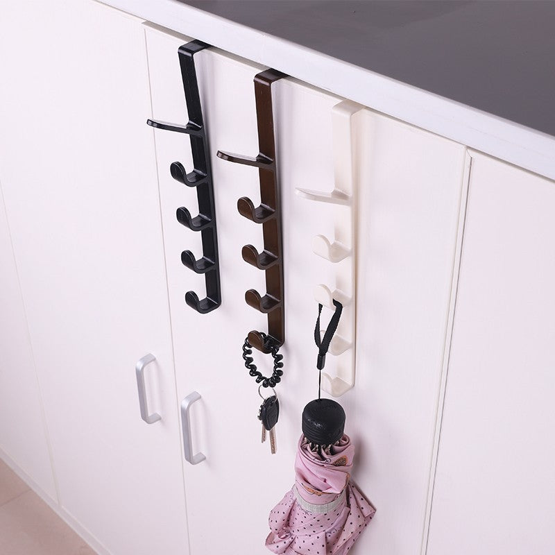 Buy 2 get 2 Free Offer Multifunctional Over the Door Hangers with 5 Hooks Portable Storage No Screw needed Easy to Use