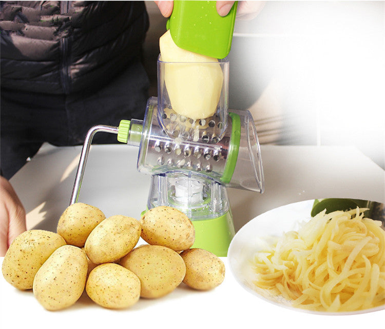 Multifunctional Manual Vegetable Spiral Slicer Cutter with Premium Hand Rotary Grater Drum Rs 1999