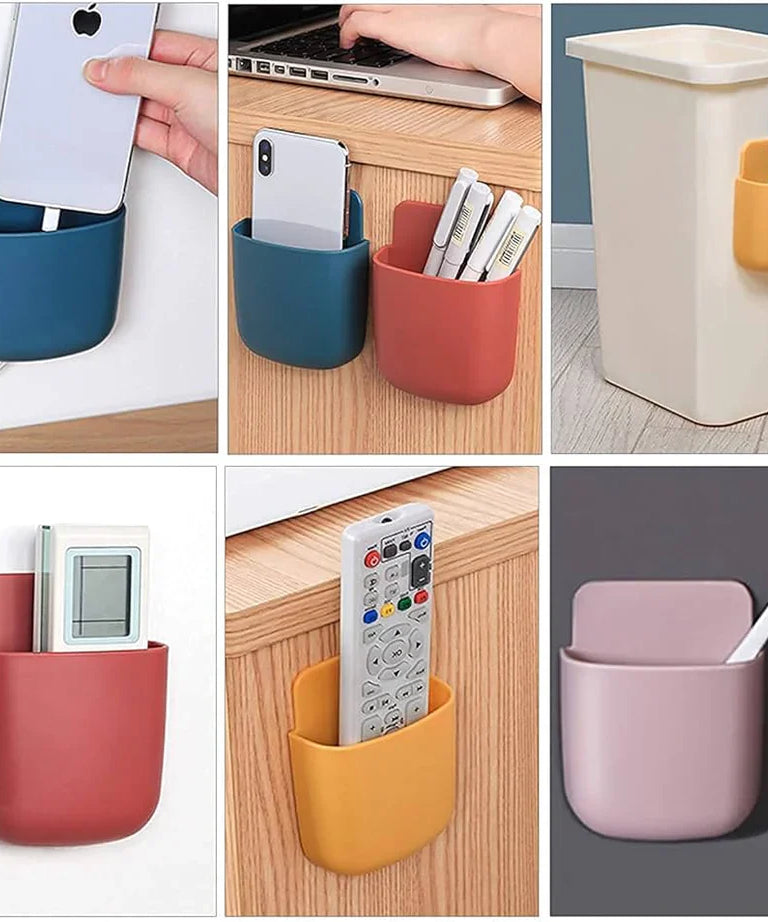 Wall Mounted Self Adhesive Holder For Mobile, Remote and Other Home and Office Small Accessories
