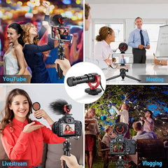 Imported All in one Vlogging Video Making Kit Super Flexible Universal Tripod with Microphone and Light