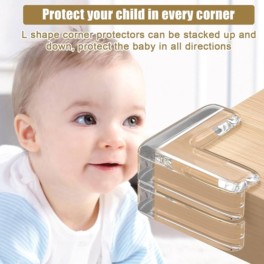 12/20 Pcs Transparent Baby Kids Safety Silicone Protector For Corner Edge Protection