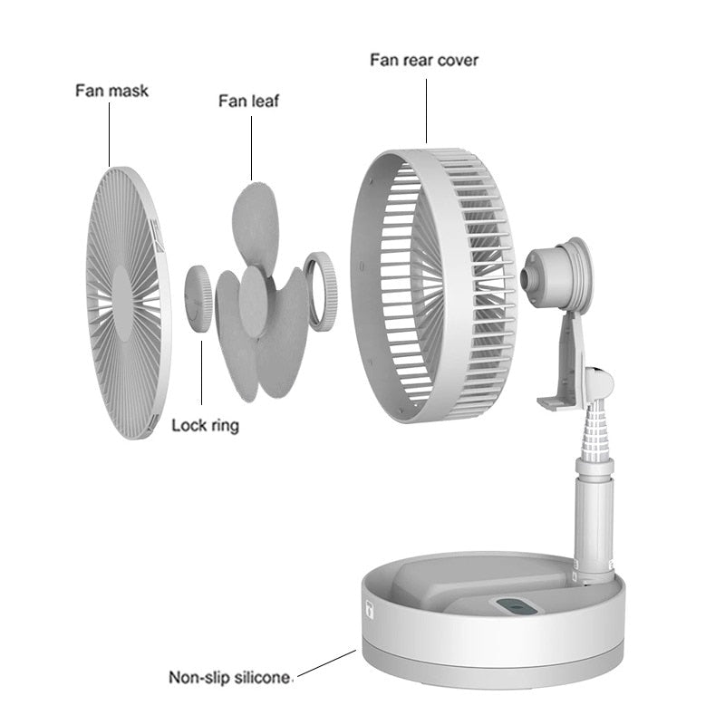 Imported Portable Rechargeable Folding Fan Rs 3799