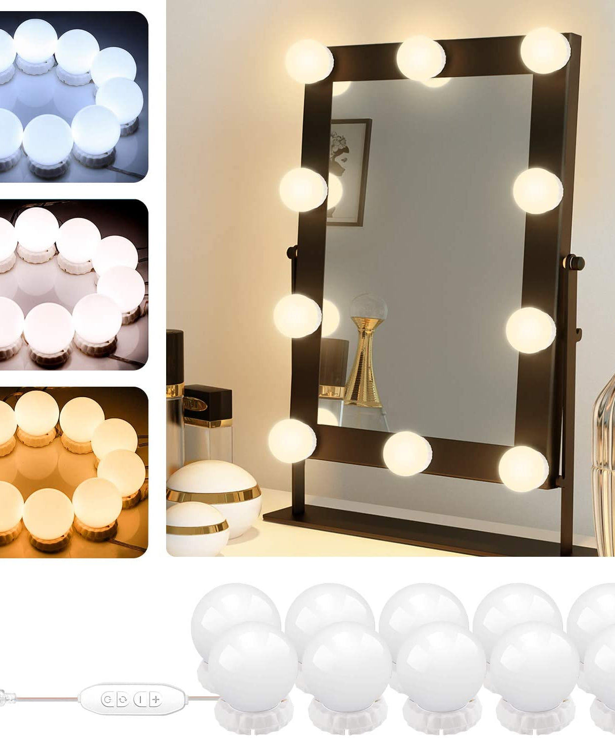 LED Vanity Mirror Lights for Makeup