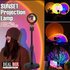 Sunset LED Projector Lamp Multiple Colors with 16 Colors Remote