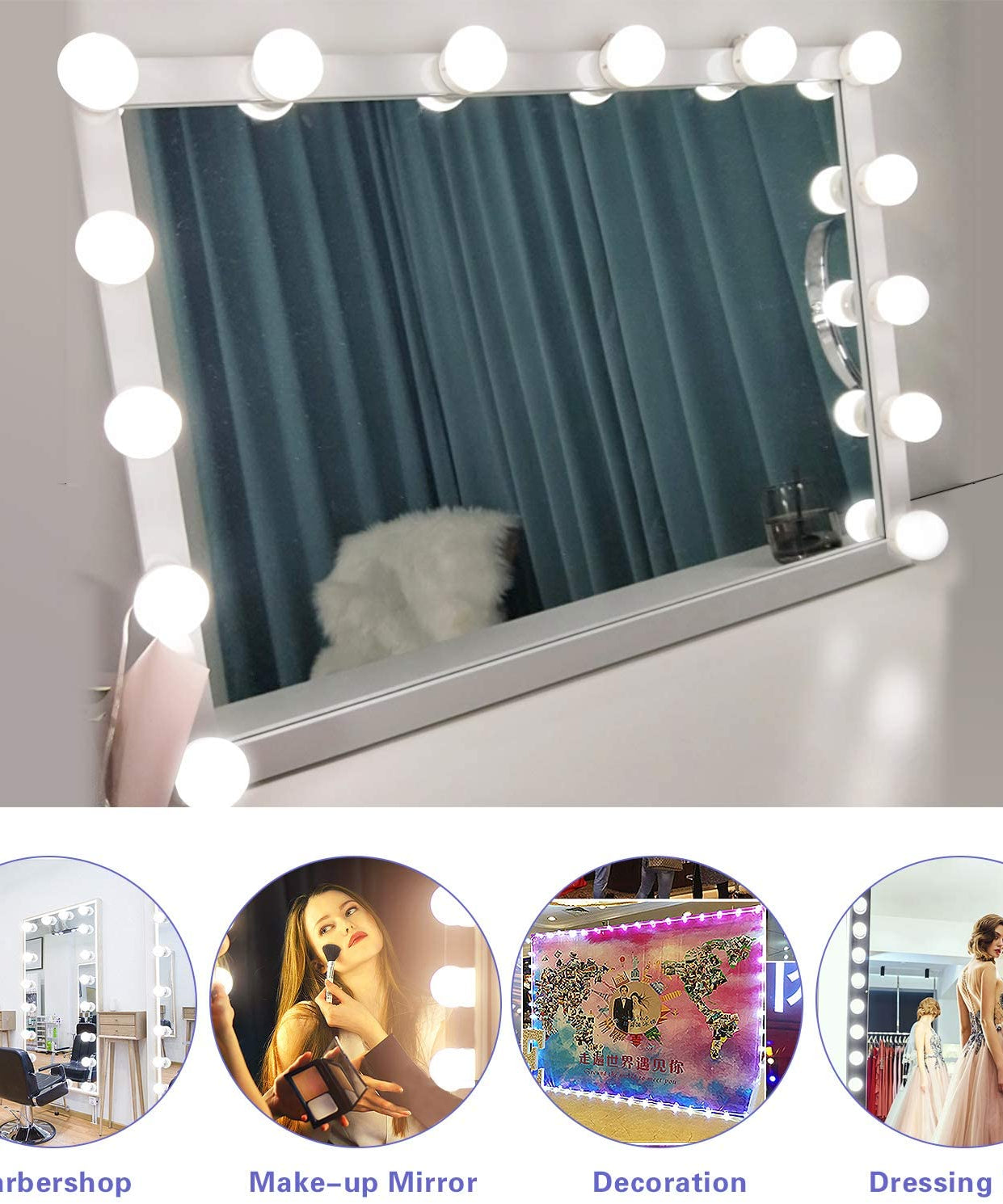 LED Vanity Mirror Lights for Makeup