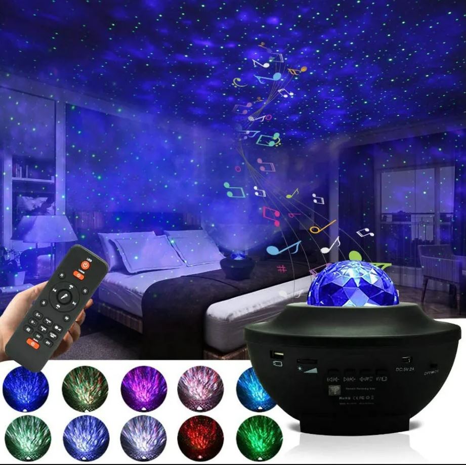 Imported Color Full Light Galaxy Sky Projection Lamp with Built in Loud Speaker Bluetooth USB RGBW Rs 4799