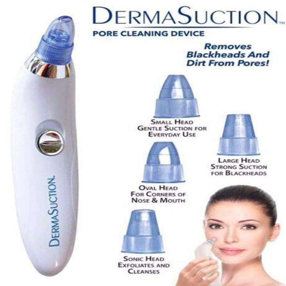 Blackhead Removal Machine Derma Suction 4 in 1 Black Head Remover Machine - Acne Pore Cleaner Vacuum Suction Tool Blackhead Removal On Nose Sucking Machine