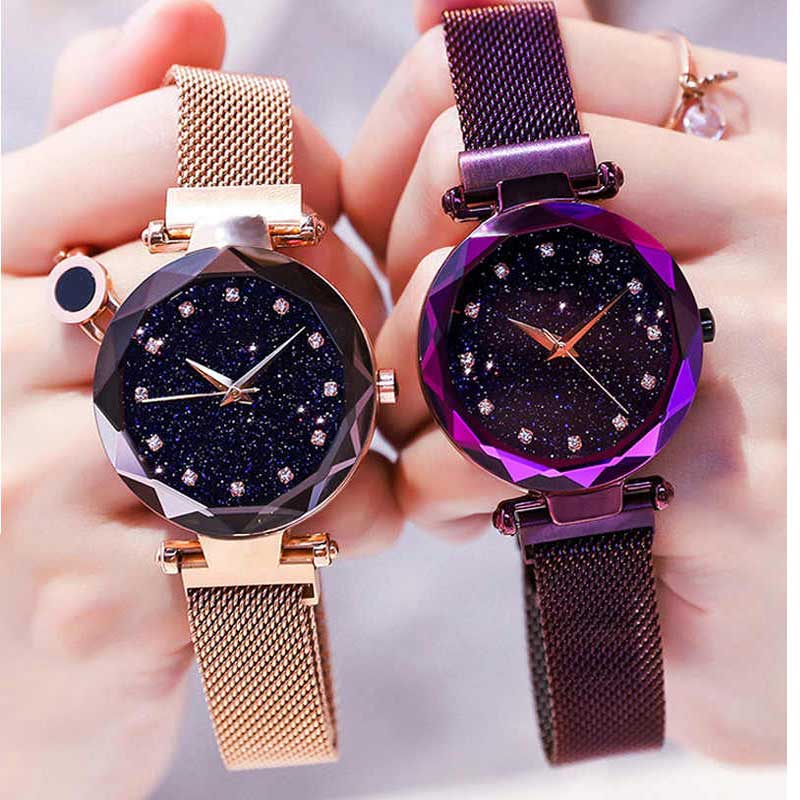 Buy 1 Get 1 Free Luxurious Magnetic Women Wrist Watches