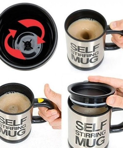 Automatic Stainless Coffee Self Stirring Mug