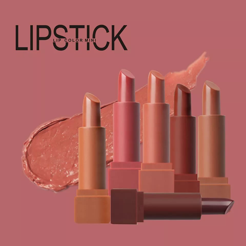 PUMPKIN COLOR MATTE LONG-LASTING LIPSTICK SET 6 Pcs Pack Rs 899