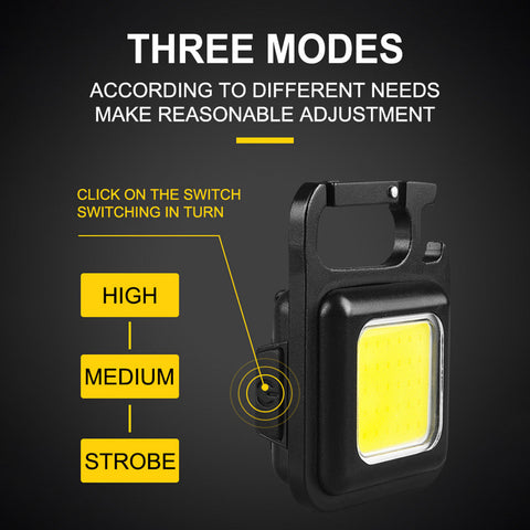 Mega Sale Offer - Powerful Rechargeable COB Keychain Flashlight Rs 799