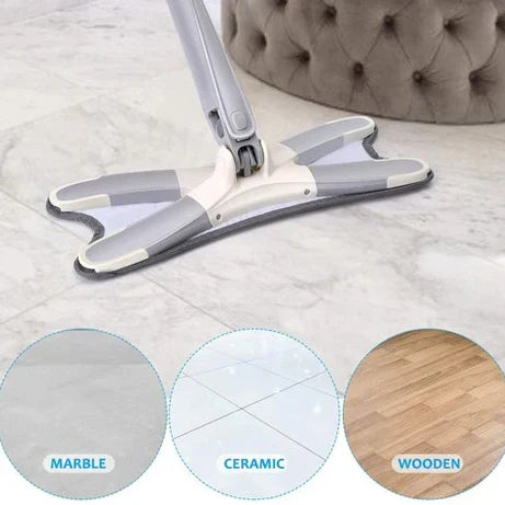 X Type Floor Squeeze 360 Degree Mop with Replacement Mop Pads in Just Rs 1,399.00