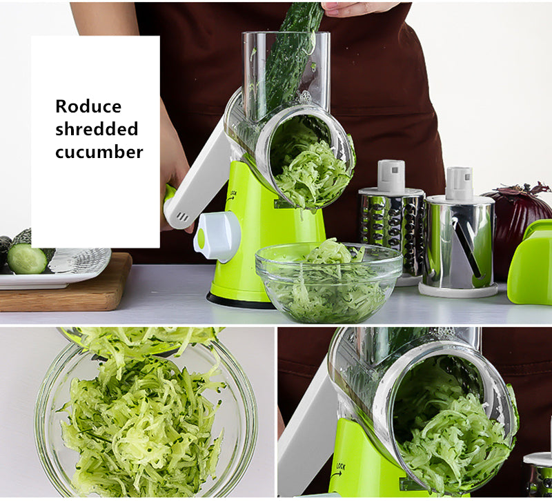 Multifunctional Manual Vegetable Spiral Slicer Cutter with Premium Hand Rotary Grater Drum Rs 1999