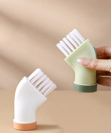 (Pack of 2) Multi-use Wet & Dry Cleaning Brush Can Be Connected to Mineral Water Bottle for Home and Office Use