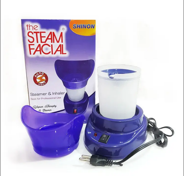 2in1 Imported Steam Facial Steamer and Inhaler for Nasal Blockage Relaxation and Improves Skin Clarity and Tone