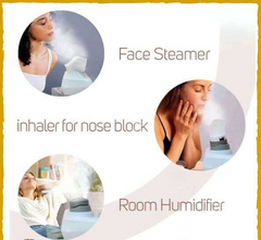 3 in 1 Steam Facial Vapor Therapy - Steam Facial, Baby Steamer, Room Humidifier For Inhaler Nose Blockage and Skin Moisturizer in Rs 1199