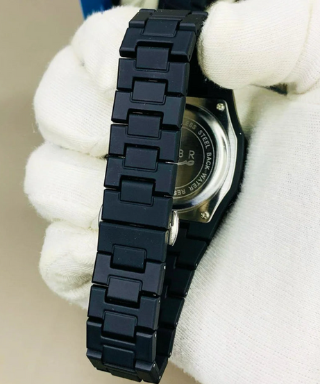 Arabic Aura Watch – Elegant Black Wristwatch with Arabic Numerals in Just Rs 1399